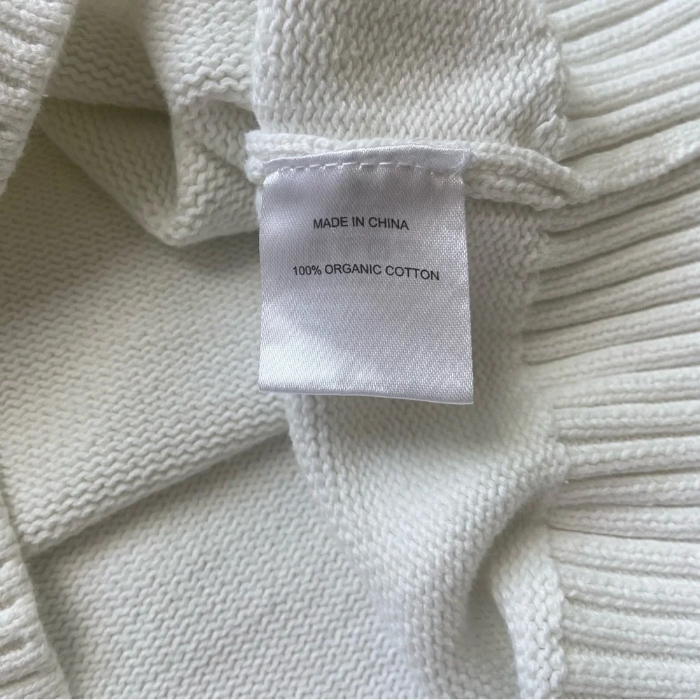 Quince Classic White Crew Neck Sweater - Picture 6 of 6